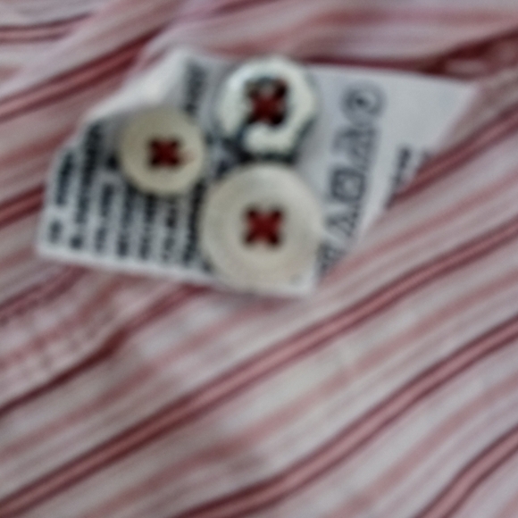 Tommy Bahama Jeans Mens Size L Pink Striped  Modern Fit Long Sleeve Shirt FL - Picture 8 of 9